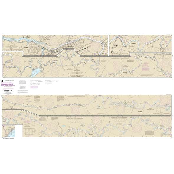 NOAA Chart 11515: Savannah River Brier Creek to Augusta