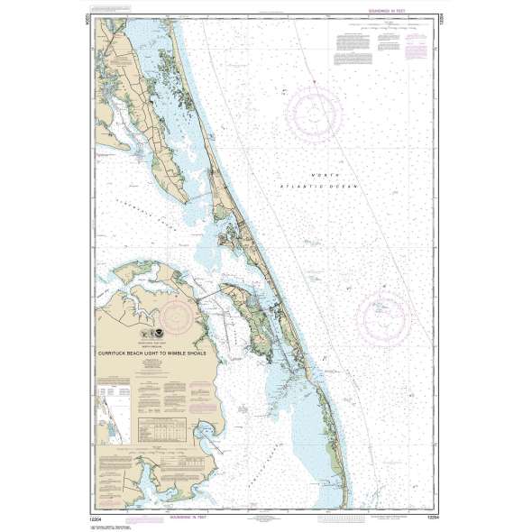 NOAA Chart 12204: Currituck Beach Light to Wimble Shoals