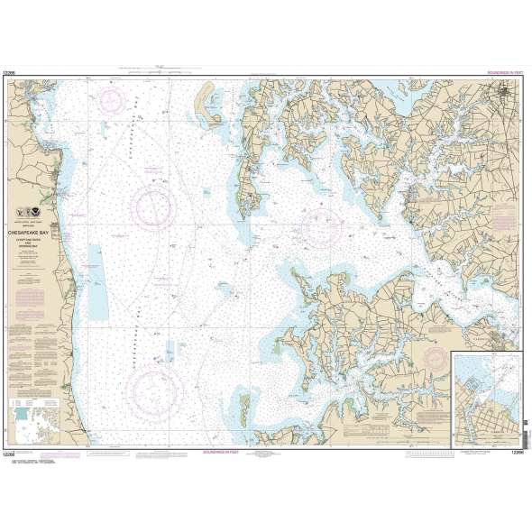 NOAA Chart 12266: Chesapeake Bay Choptank River and Herring Bay
