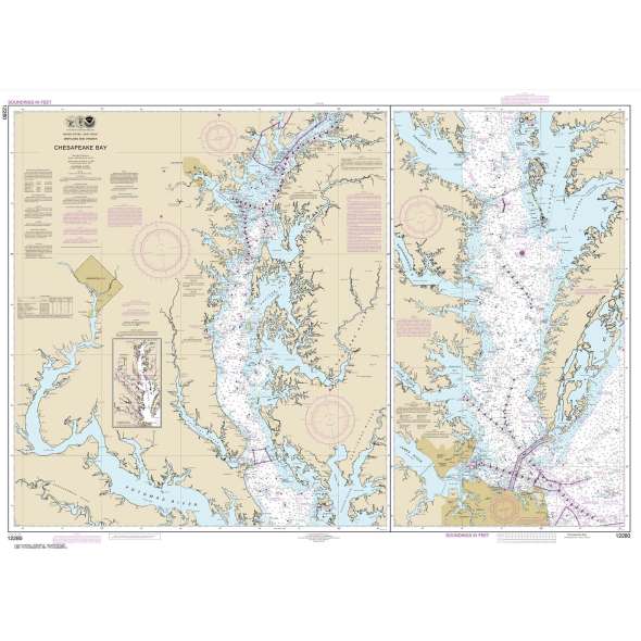 NOAA Chart 12280: Chesapeake Bay
