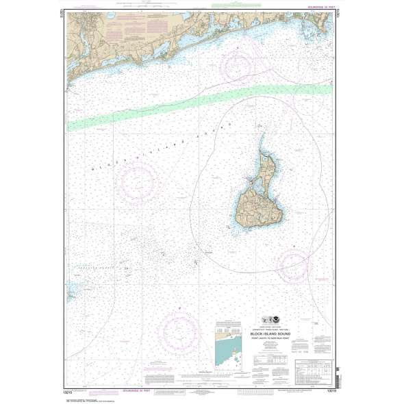 NOAA Chart 13215: Block Island Sound Point Judith to Montauk Point