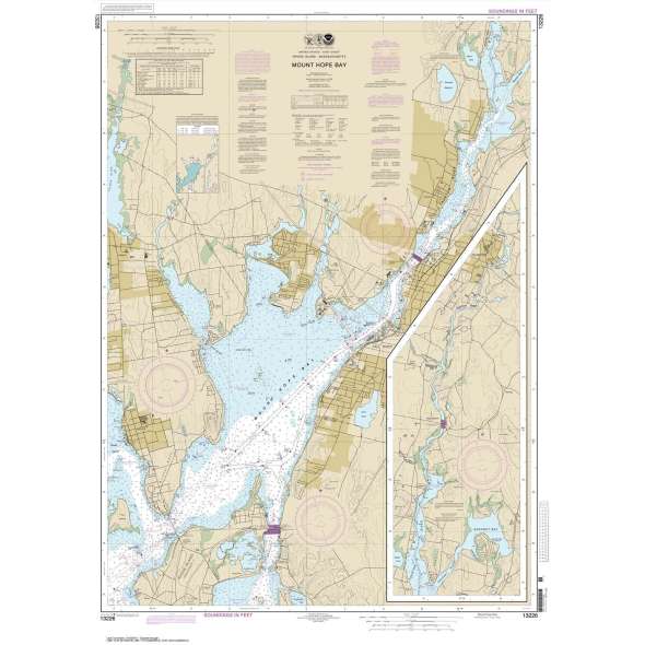 NOAA Chart 13226: Mount Hope Bay