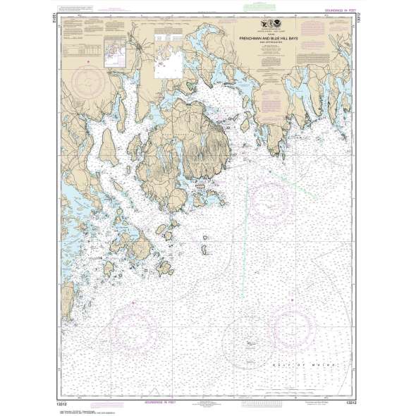 NOAA Chart 13312: Frenchman and Blue Hill Bays and Approaches