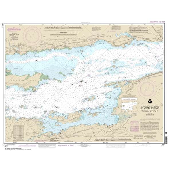 NOAA Chart 14771: Butternut Bay: Ont.: to Ironsides l.: N.Y.