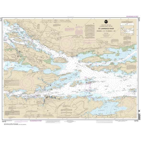NOAA Chart 14772: Ironsides l.: N.Y.: to Bingham l.: Ont.
