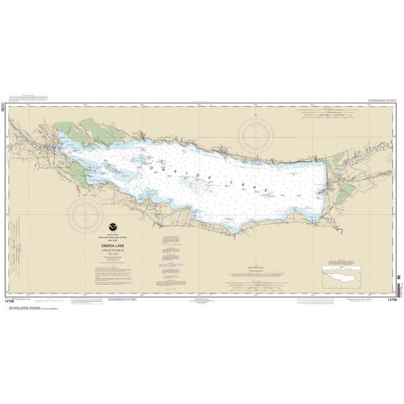 NOAA Chart 14788: Oneida Lake - Lock 22 to Lock 23