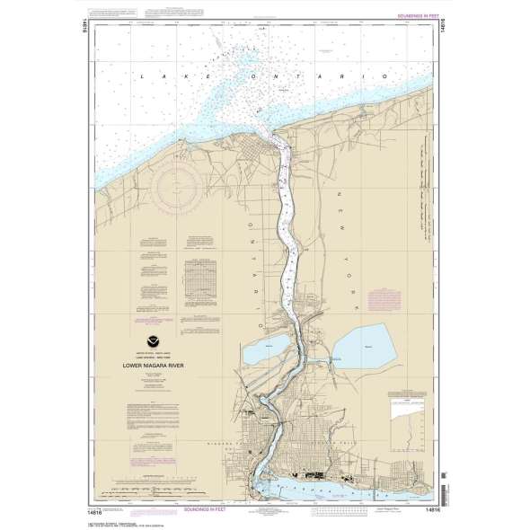 NOAA Chart 14816: Lower Niagara River