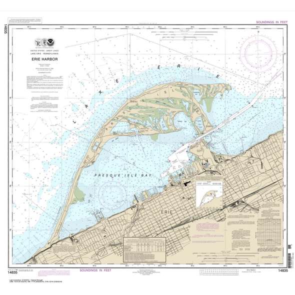 NOAA Chart 14835: Erie Harbor