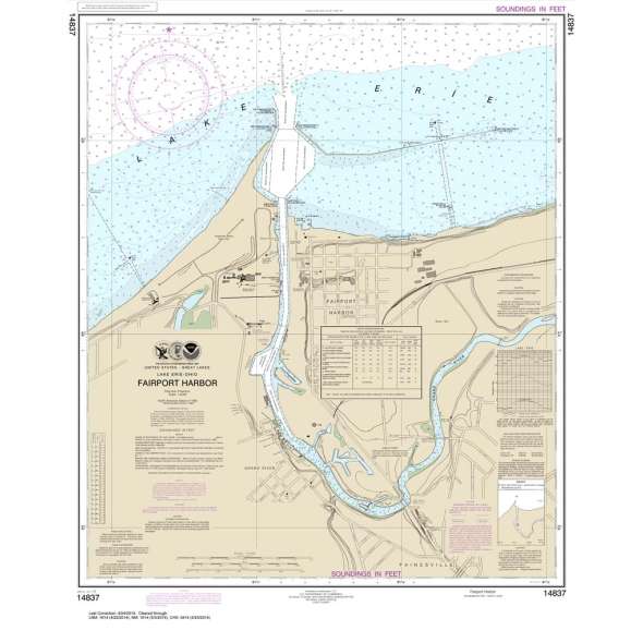 NOAA Chart 14837: Fairport Harbor