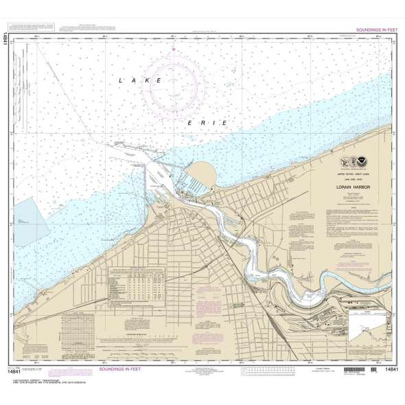 NOAA Chart 14841: Lorain Harbor