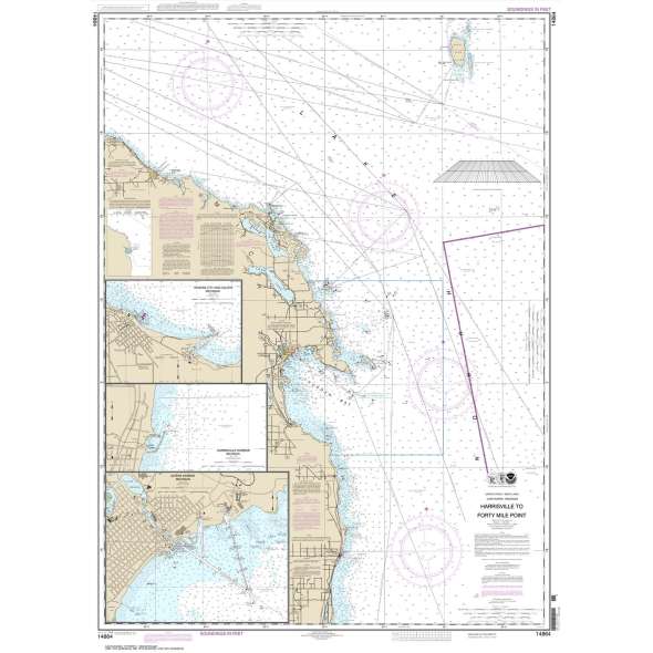 NOAA Chart 14864: Harrisville to Forty Mile Point
