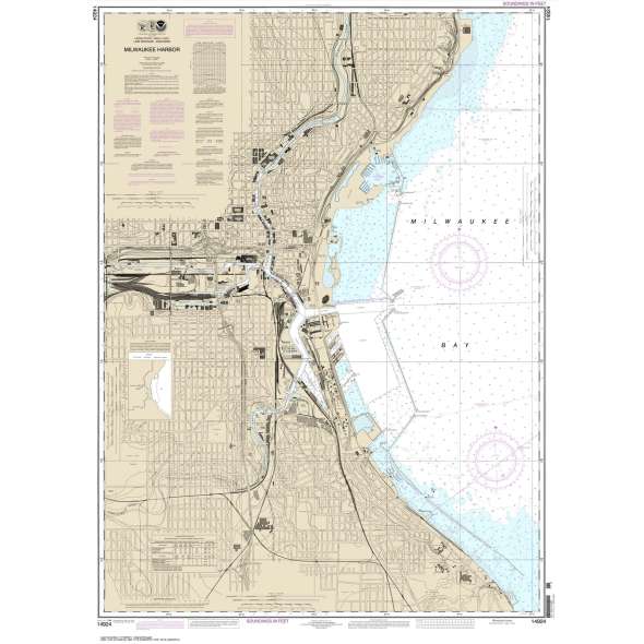 NOAA Chart 14924: Milwaukee Harbor