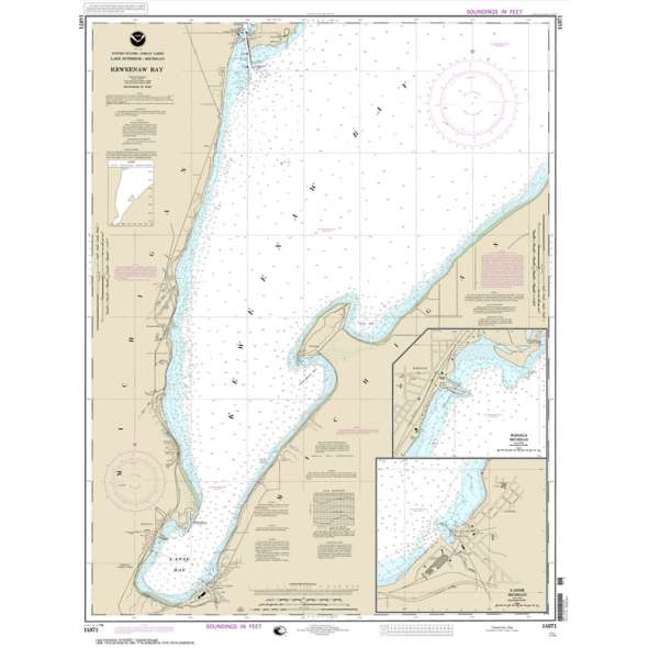 NOAA Chart 14971: Keweenaw Bay