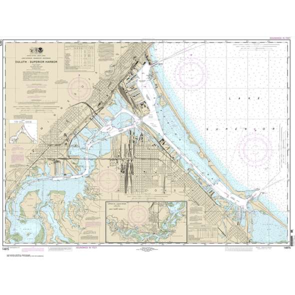 NOAA Chart 14975: Duluth-Superior Harbor