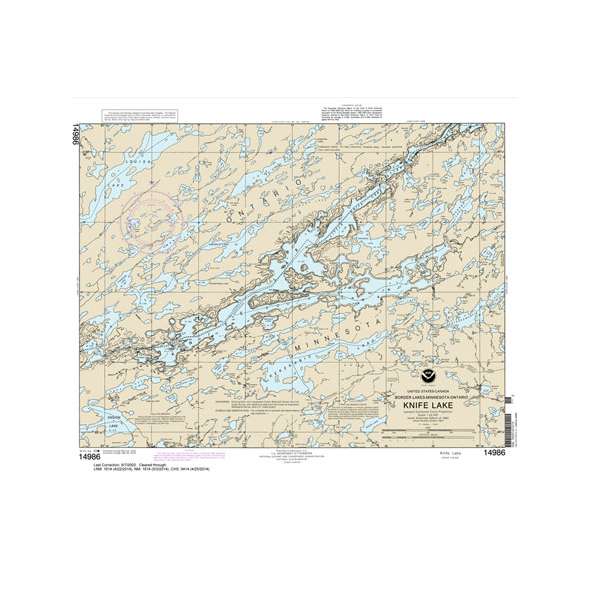 NOAA Chart 14986: Knife Lake