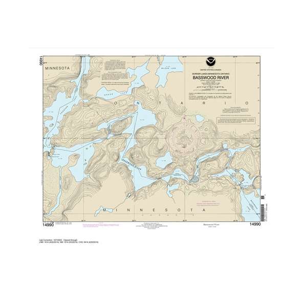 NOAA Chart 14990: Basswood River