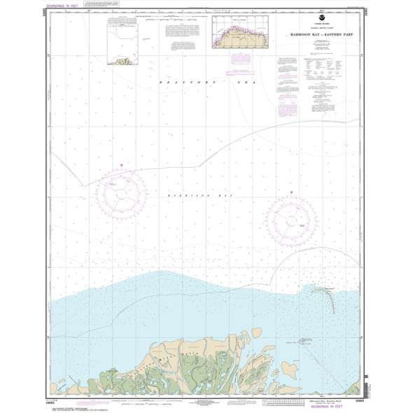 NOAA Chart 16063: Harrison Bay-eastern part