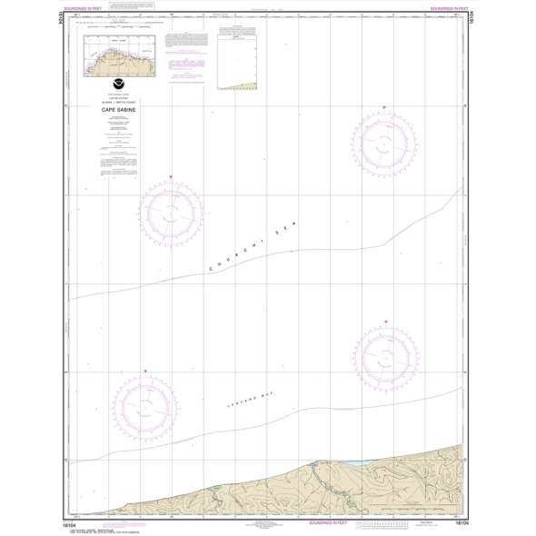 NOAA Chart 16104: Cape Sabine