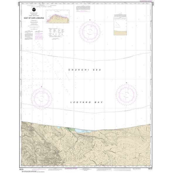 NOAA Chart 16121: East of Cape Lisburne