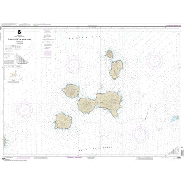 NOAA Chart 16501: Islands of Four Mountains