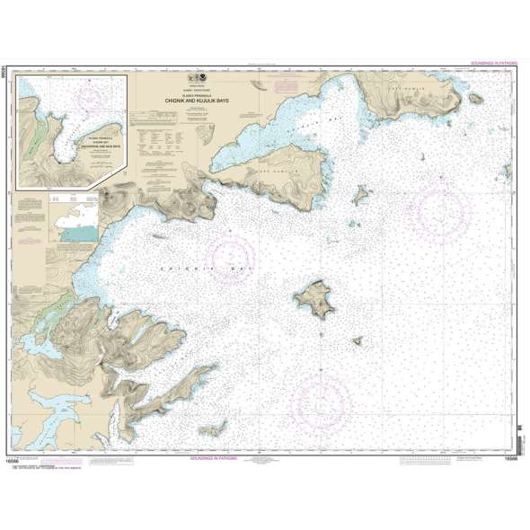 NOAA Chart 16566: Chignik and Kujulik Bays: Alaska Pen.
