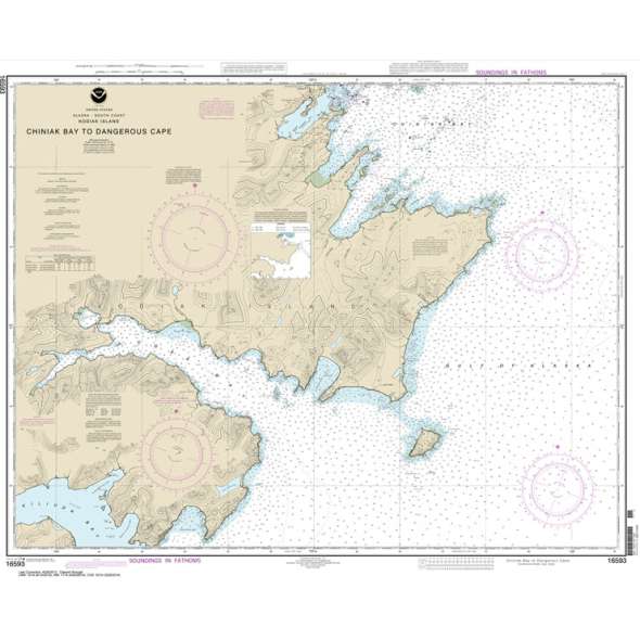 NOAA Chart 16593: Chiniak Bay to Dangerous Cape