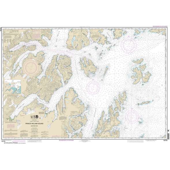 NOAA Chart 16705: Prince William Sound-western part