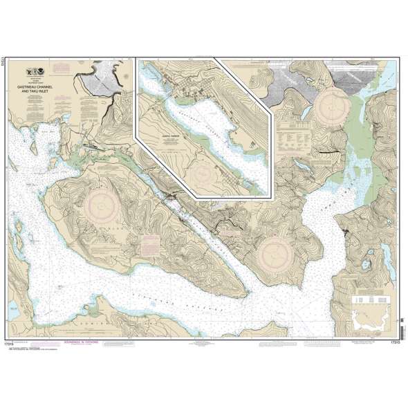 NOAA Chart 17315: Gastineau Channel and Taku Inlet
