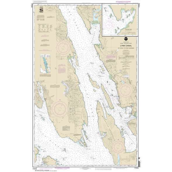 NOAA Chart 17316: Lynn Canal-Icy Str. to Point Sherman