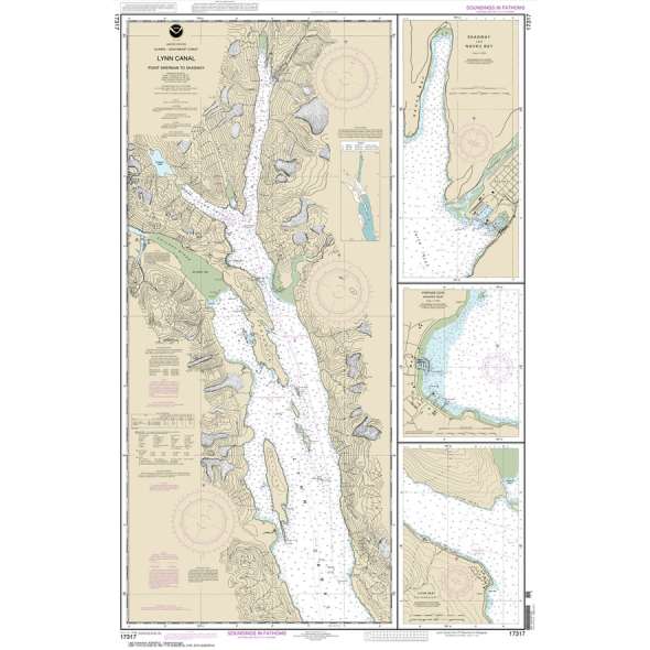 NOAA Chart 17317: Lynn Canal-Point Sherman to Skagway