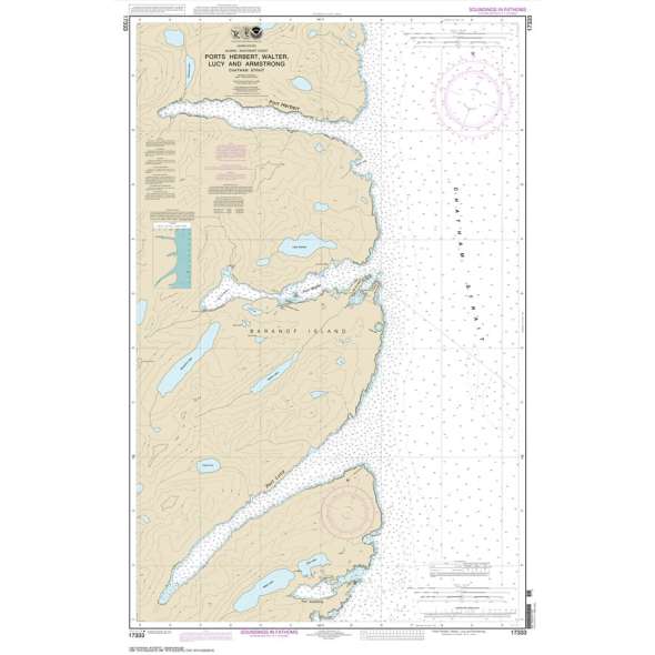 NOAA Chart 17333: Ports Herbert: Walter: Lucy and Armstrong