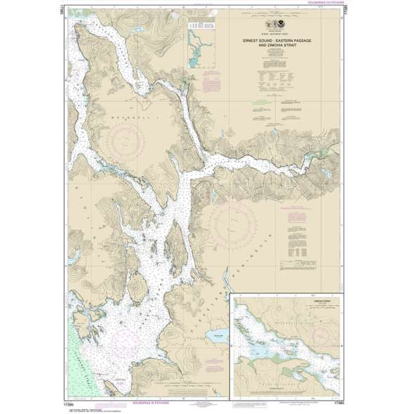 NOAA Chart 17385: Ernest Sound-Eastern Passage and Zimovia Strait