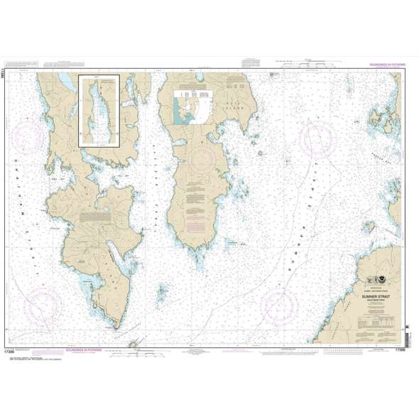 NOAA Chart 17386: Sumner Strait-Southern part