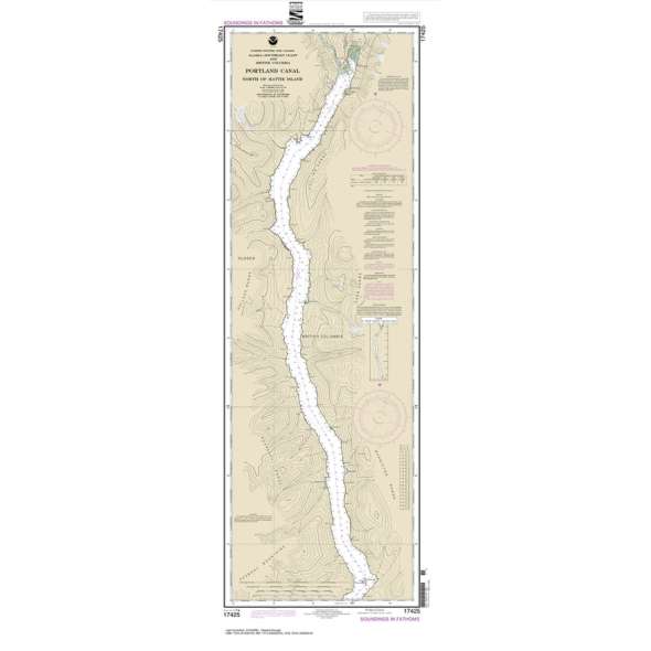 NOAA Chart 17425: Portland Canal-North of Hattie Island