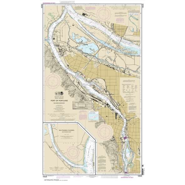 NOAA Chart 18526: Port of Portland: Including Vancouver