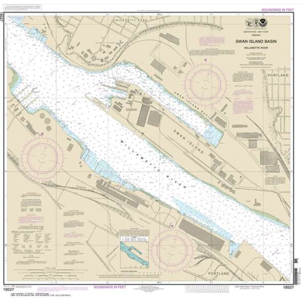 NOAA Chart 18527: Willamette River-Swan Island Basin