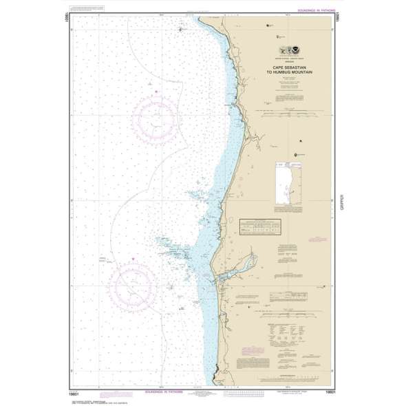 NOAA Chart 18601: Cape Sebastian to Humbug Mountain