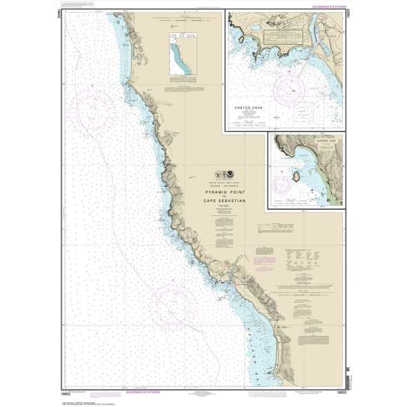 NOAA Chart 18602: Pyramid Point to Cape Sebastian