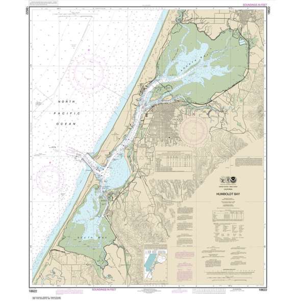 NOAA Chart 18622: Humboldt Bay