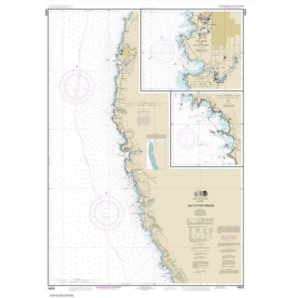 NOAA Chart 18626: Elk to Fort Bragg