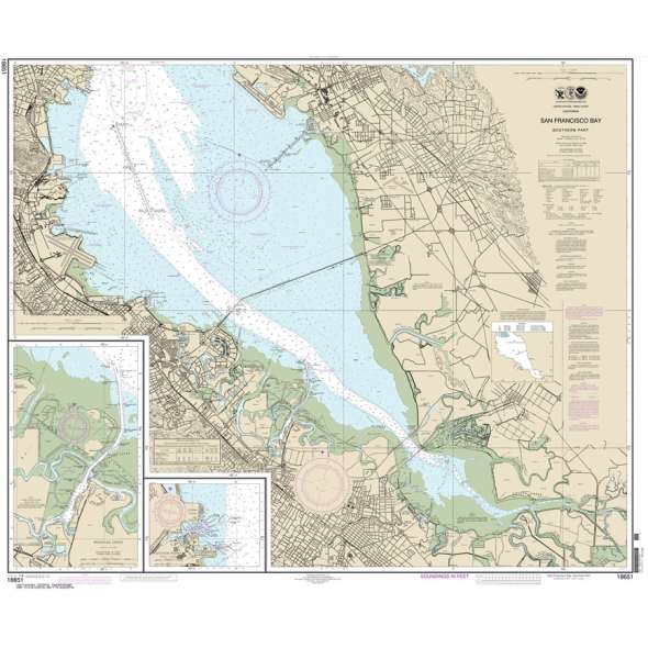 NOAA Chart 18651: San Francisco Bay-southern part