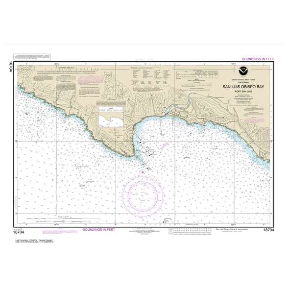 NOAA Chart 18704: San Luis Obispo Bay: Port San Luis