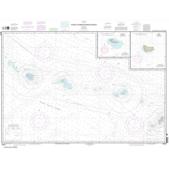 NOAA Chart 19016: Ni'ihau to French Frigate Shoals