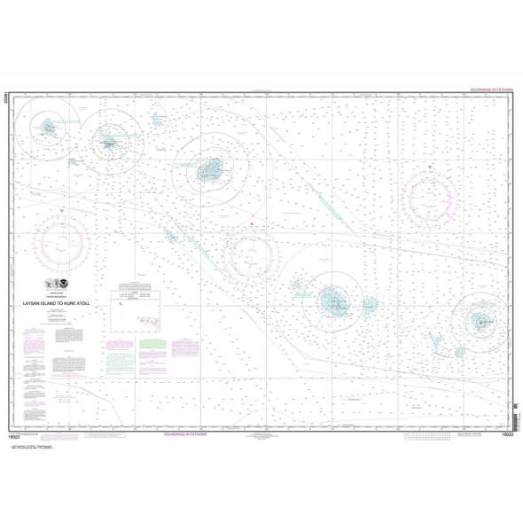 NOAA Chart 19022: Laysan Island to Kure Atoll