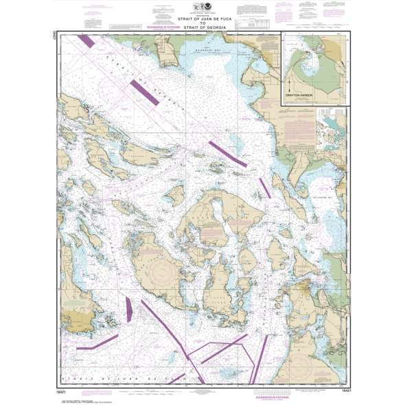 NOAA Chart 18421: Strait of Juan de Fuca to Strait of Georgia