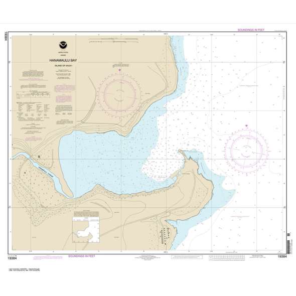 NOAA Chart 19384: Hanamaulu Bay Island of Kaua'i