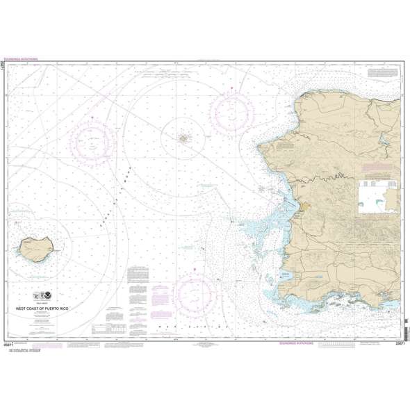 NOAA Chart 25671: West Coast of Puerto Rico