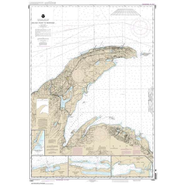 NOAA Chart 14964: Big Bay Point to Redridge