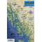 Alaska Inside Passage Map Guide LAMINATED CARD