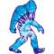 Tie Dye Squatch - Vinyl Sticker (1 STICKER) - Paracay